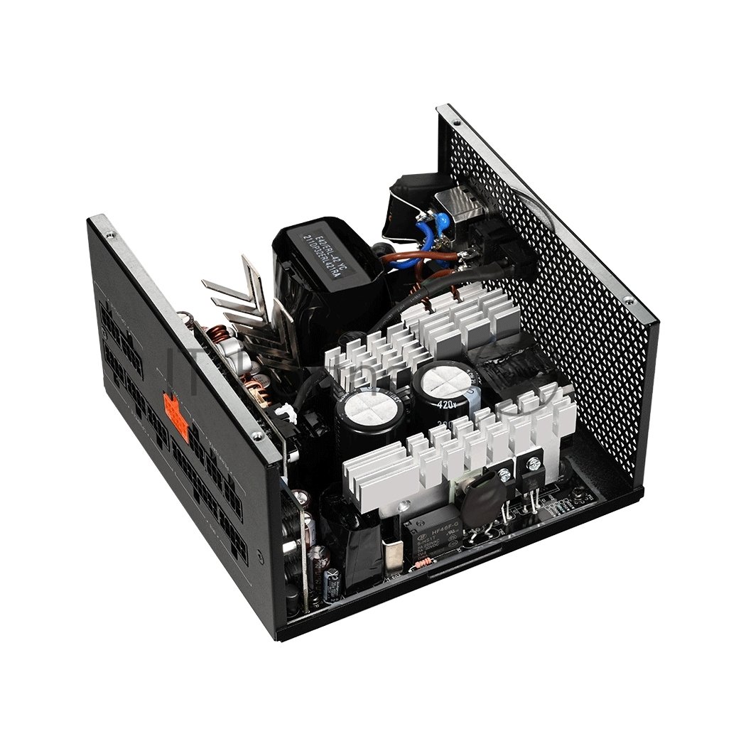 Блок питания PCCOOLER, 850W 80+ Gold (ATX, 3.1, PCIe 5.1 600W, Full modular, 1x24(20+4)pin 550мм, 2xCPU 8(4+4)pin 650мм, 3xPCIe 8(6+2)pin 500мм, 1x12V(2x6) 12+4pin 650мм, 3xSATA*3+MOLEX4pin*1 450+120+120+120мм, Active, 135x135mm, 150x150x86mm, APFC, OVP, UVP, OCP, SCP, OTP, OPP, SPD)