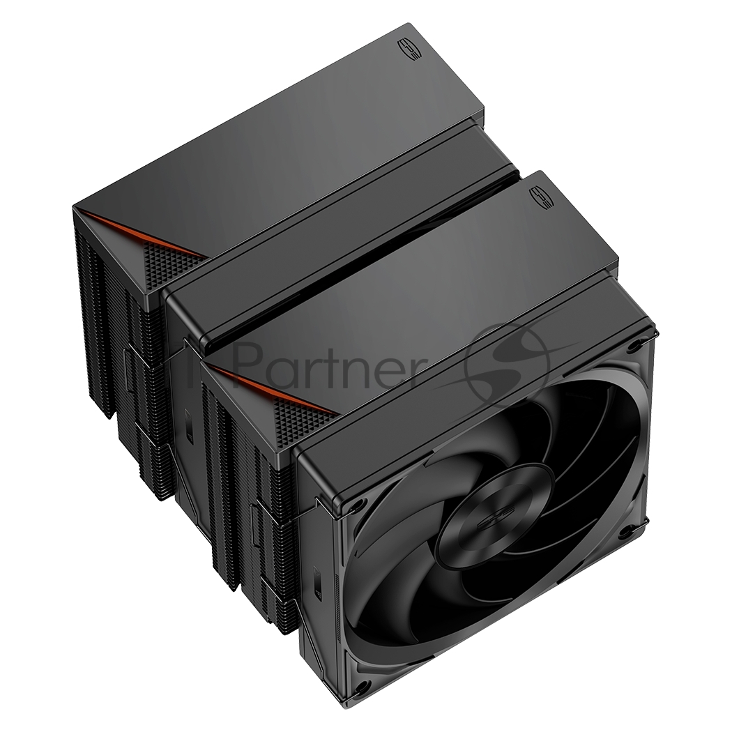 Кулер для процессора PCCooler RZ620 BK (260W, 4-pin PWM, 157.5мм, Al/Cu, 6x6мм, 1x120мм, 86.73CFM, 32dBA, 2200RPM, S: 1851/1700/1200/115X, AM5/AM4, черный)