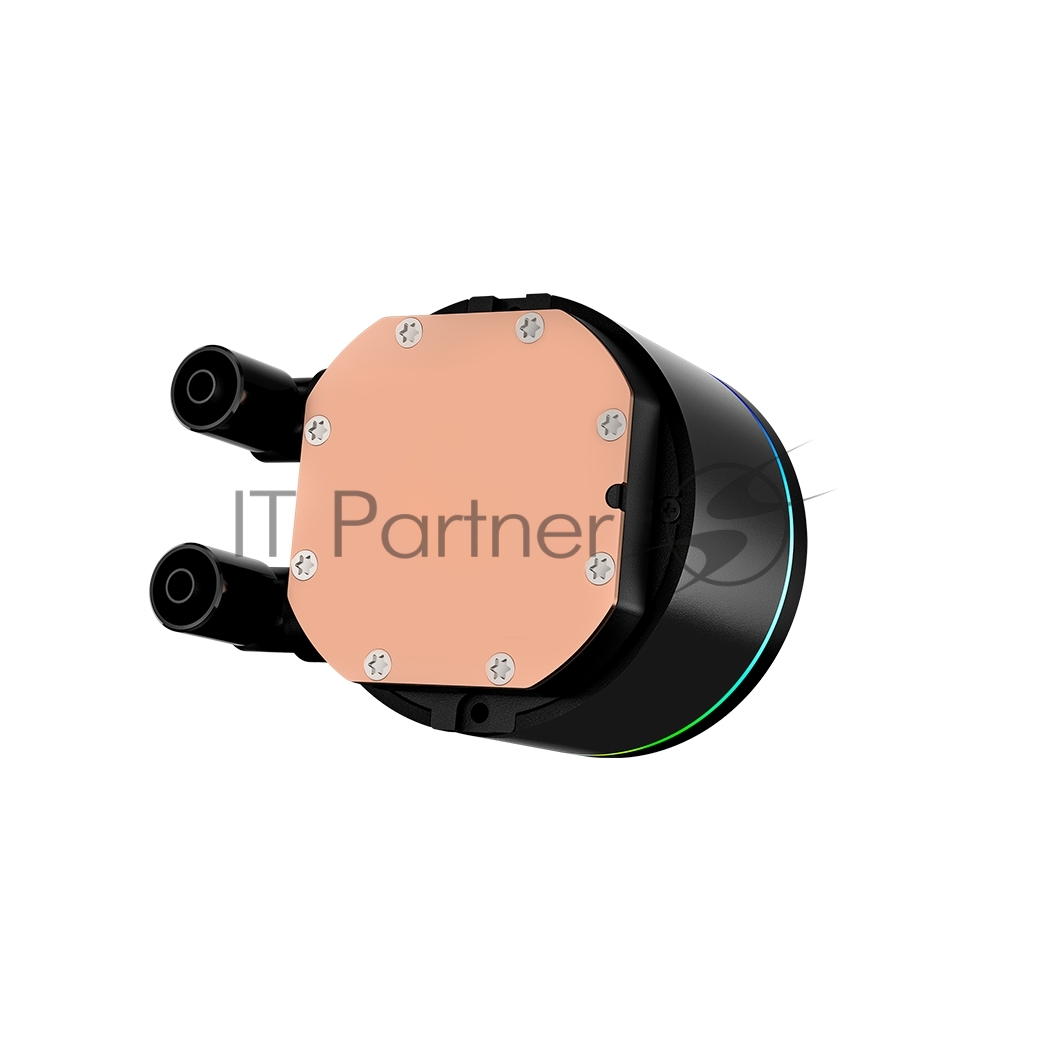 Система охлаждения PCCooler DA360 Pro ARGb Digital BK (300W, 360мм, LED temp., Black, ARGb/Fans: 3x120мм, 75.8CFM, 33.7dBA, 2200RPM/Pump height 57мм, 28dBA, 3000RPM, Rad thickness 27мм/S: 1851, 1700, 1200, 20XX, 115X, AM5, AM4)