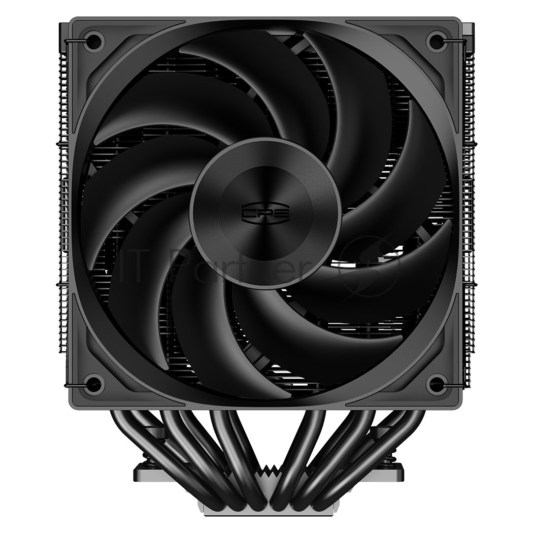 Кулер для процессора PCCooler RZ620 BK (260W, 4-pin PWM, 157.5мм, Al/Cu, 6x6мм, 1x120мм, 86.73CFM, 32dBA, 2200RPM, S: 1851/1700/1200/115X, AM5/AM4, черный)