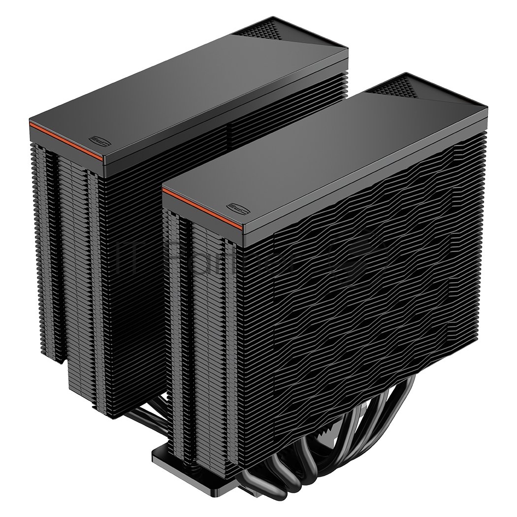 Кулер для процессора PCCooler RZ620 BK (260W, 4-pin PWM, 157.5мм, Al/Cu, 6x6мм, 1x120мм, 86.73CFM, 32dBA, 2200RPM, S: 1851/1700/1200/115X, AM5/AM4, черный)