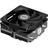 Кулер для процессора PCCooler RC400-53 (125W, 4-pin PWM, 53.5мм, Al/Cu, 4x6мм, 1x92мм, 43CFM, 31.2dBA, 2700RPM, S: 1851/1700/1200/20XX/115X, AM5/AM4, silver, black)