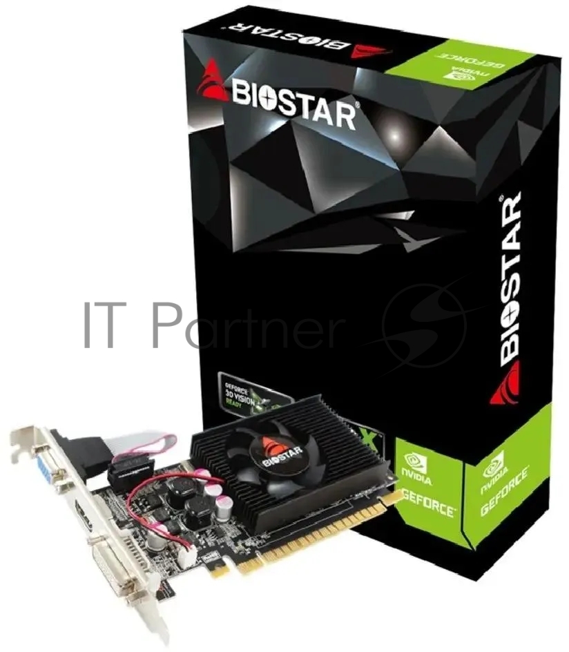 Видеокарта Biostar GeForce GT 210, 1 GB DDR3, 64 bit, HDMI, DVI-I, VGA, GPU 589 MHz