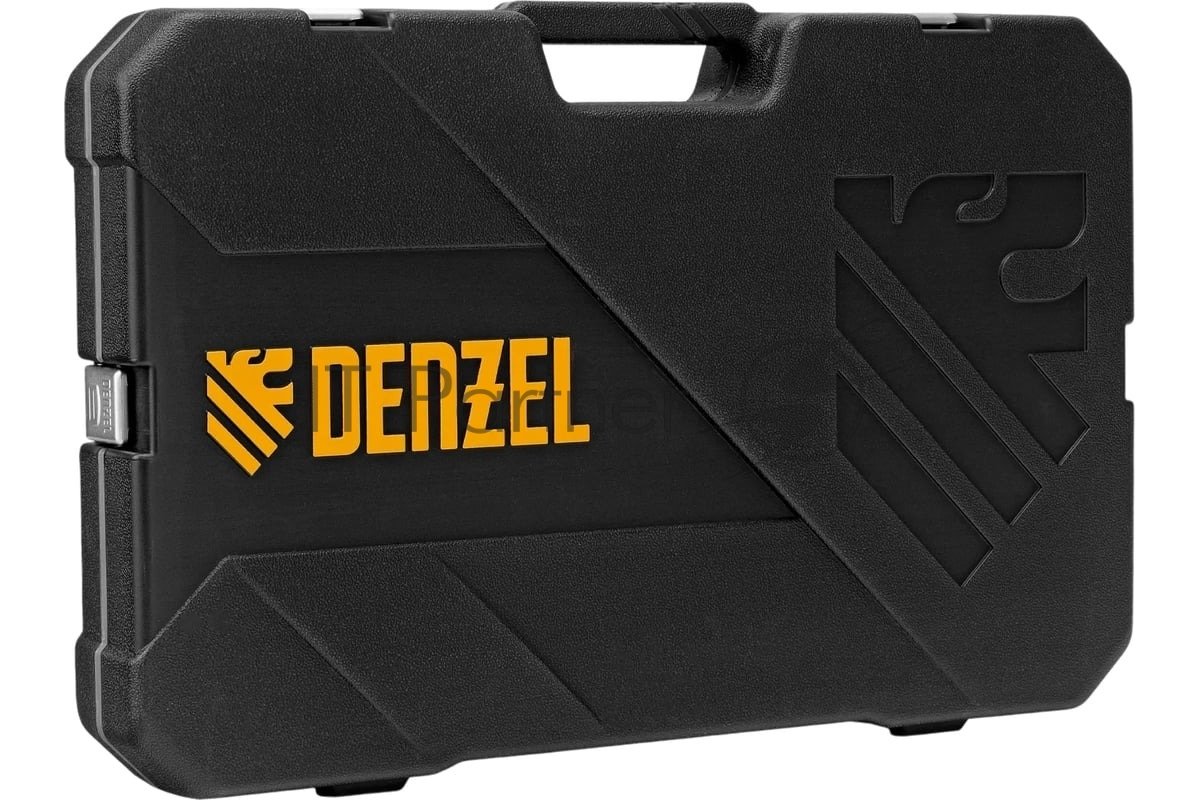 Набор инструментов Denzel 1/2", 1/4", CrV, S2, пластиковый кейс, 122 предмета