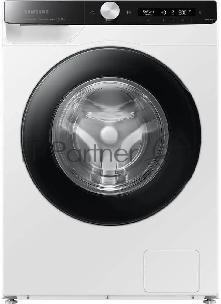 Стиральная машина Samsung WW80AG6S28AELP белый, загрузка фронтальная 8 кг, 1200 об/мин, класс: A+++