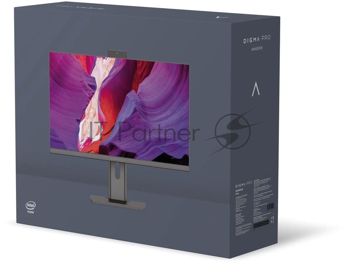 Моноблок Digma Pro Unity 23.8" Full HD i7 12700 (2.1) 16Gb SSD 512Gb UHDG CR Windows 11 Professional GbitEth WiFi BT 90W клавиатура мышь Cam серый/черный 1920x1080
