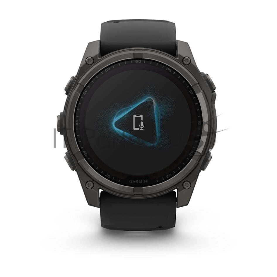 Умные часы Garmin Fenix 8 Solar Sapphire, 1.6" AMOLED, Wi-Fi, Bluetooth, NFC, 100м, титановый угольно-серый / черный