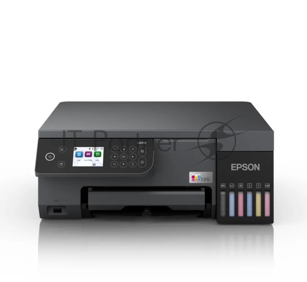 МФУ струйное Epson EcoTank L8100 (C11CK94***), A4, цветной, печ. до 8 стр/мин., 5760 x 1440 dpi (печ.), 1200x4800dpi (скан.), USB, Wi-Fi