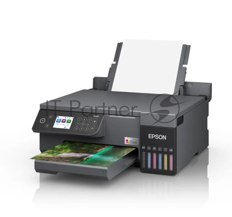 МФУ струйное Epson EcoTank L8100 (C11CK94***), A4, цветной, печ. до 8 стр/мин., 5760 x 1440 dpi (печ.), 1200x4800dpi (скан.), USB, Wi-Fi