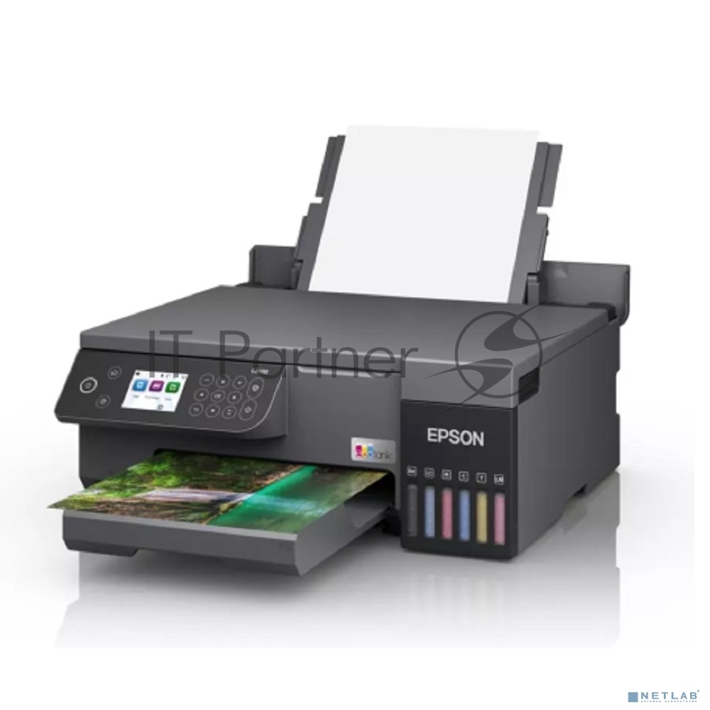 МФУ струйное Epson EcoTank L8100 (C11CK94***), A4, цветной, печ. до 8 стр/мин., 5760 x 1440 dpi (печ.), 1200x4800dpi (скан.), USB, Wi-Fi