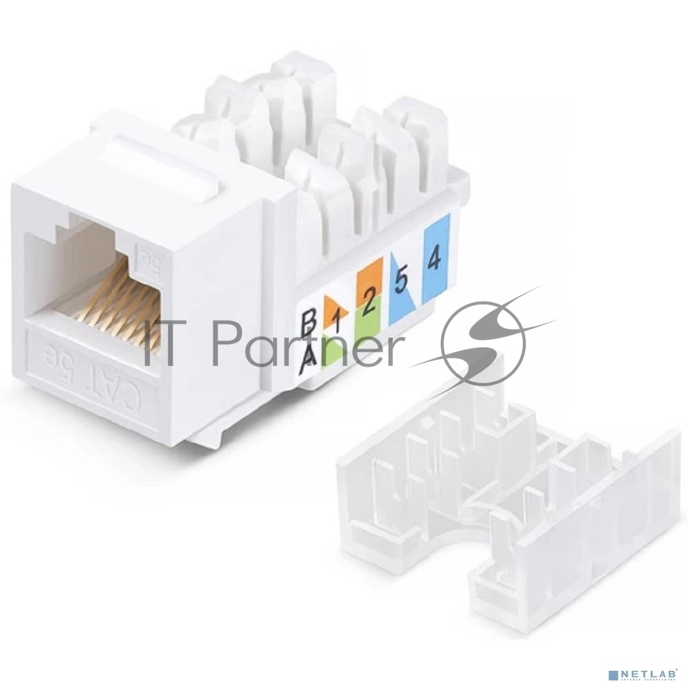 Exegate EX297343RUS Модуль-вставка Keystone Jack RJ-45 ExeGate KJ-8P8C-U-C5e-180-TL (Кат.5e, неэкранированная, 180 градусов, IDC Toolless (без инструмента))