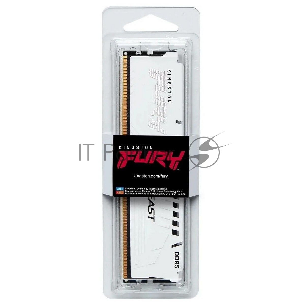 Память DDR5 16GB 6000MHz Kingston KF560C36BWE2-16 Fury Beast White Expo RTL Gaming PC5-48000 CL36 DIMM 288-pin 1.35В dual rank с радиатором Ret