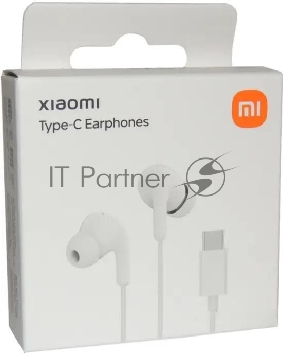 Проводные наушники Xiaomi Type-C Earphones белый, внутриканальные, USB Type-C