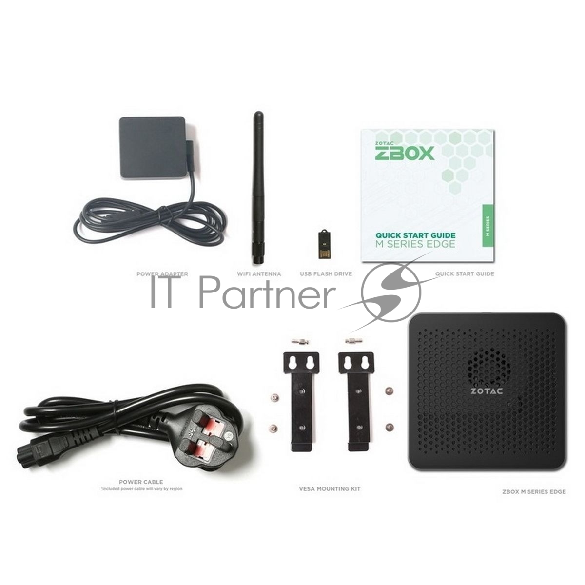 Мини ПК ZOTAC ZBOX MI668, Barebone, Intel i7-1360P, 2x DDR5-5200/4800 SO-DIMM, M.2 SSD SLOT, 2x GLAN, WIFI, BT, USBDRV, DP/HDMI, EU+UK PLUG