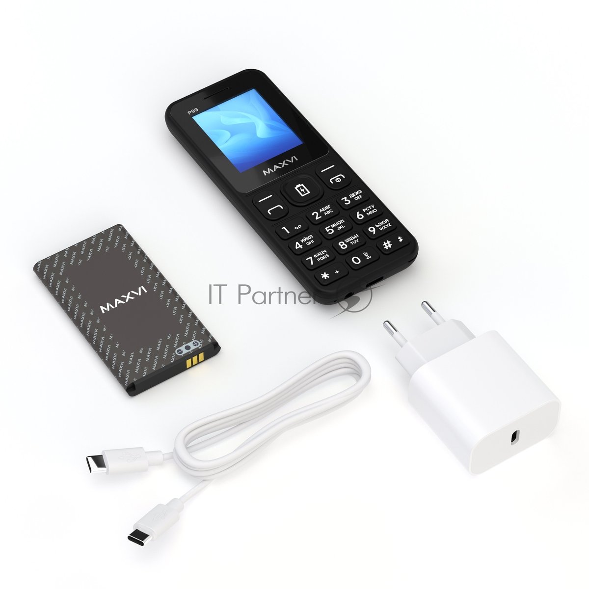 Мобильный телефон Maxvi P99 черный