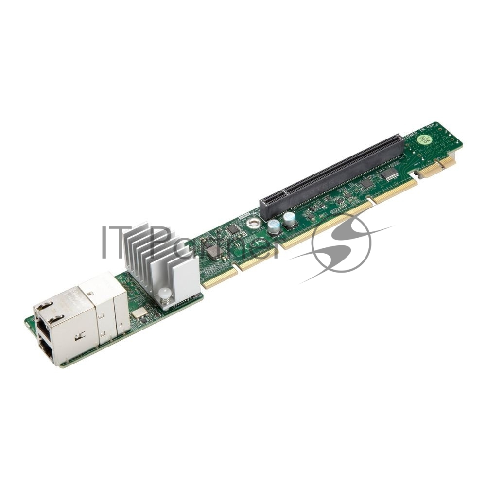 Сетевой адаптер PCIe Supermicro AOC-URG4N4-I2XT-O, Network Ports: 2, Speed: 10GbE, Connectors: 2x RJ45, PCI-E slot: 1x PCI-E 4.0 x16