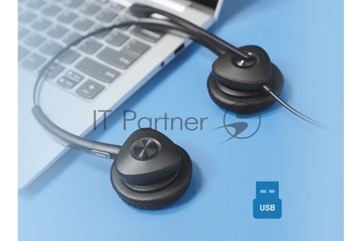 Гарнитура Fanvil HT302-U, USB, HD Audio, складной микрофон
