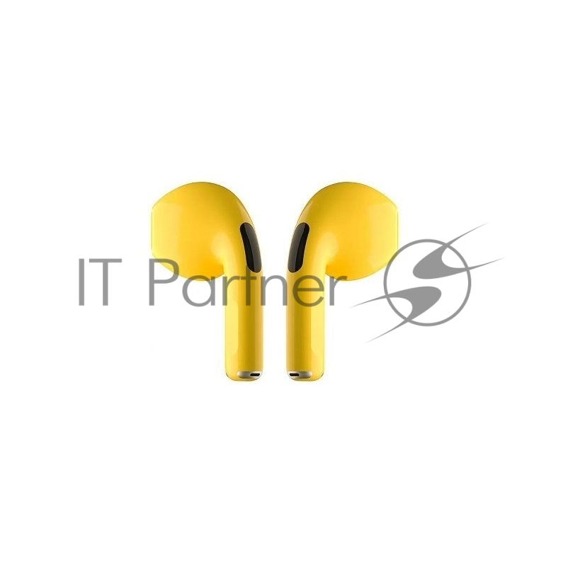 Наушники TWS ViBE BT 0100 "Amore" желтый, вкладыши, Bluetooth, сенсорное управление, до 4 ч