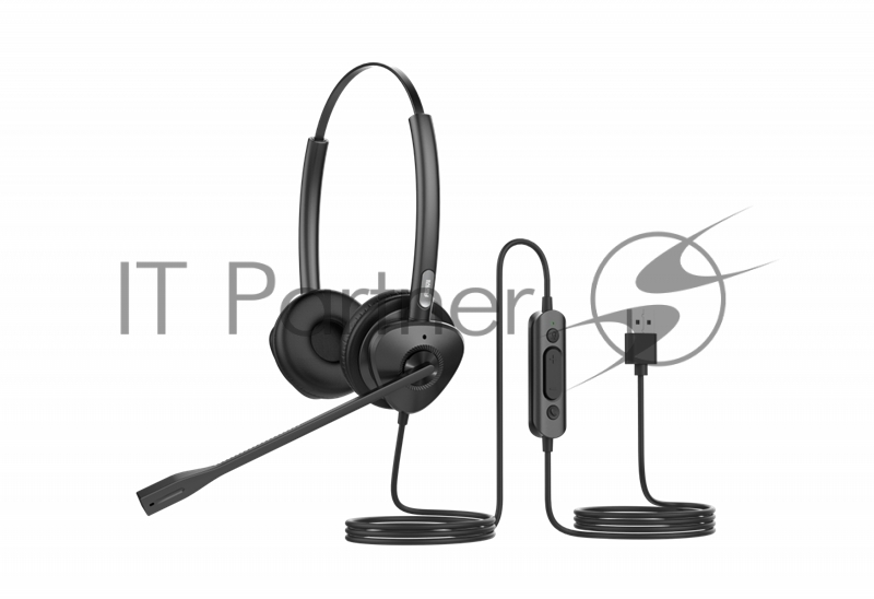 Гарнитура Fanvil HT302-U чёрный, проводная