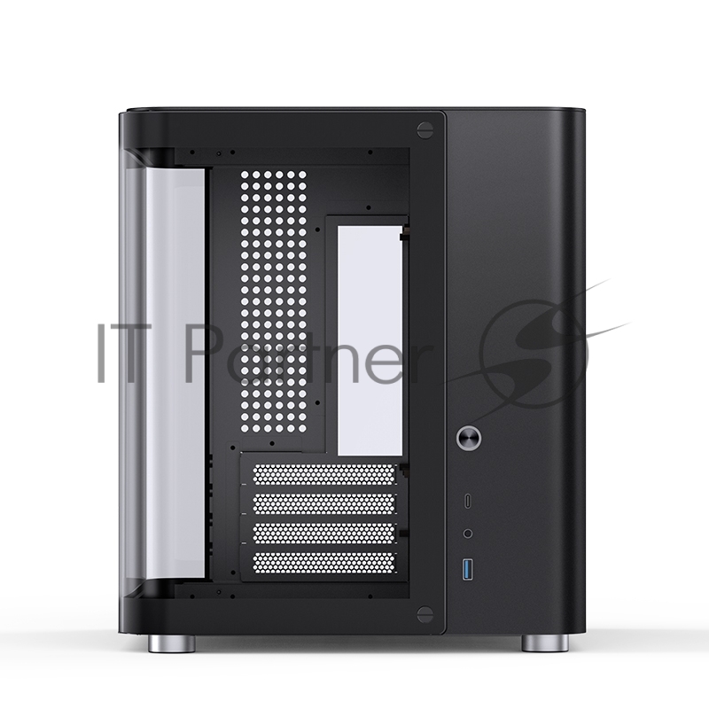 Корпус без блока питания Корпус JONSBO TK-1 Black 2.0 MATX без БП, mini-ITX, micro-ATX, черный
