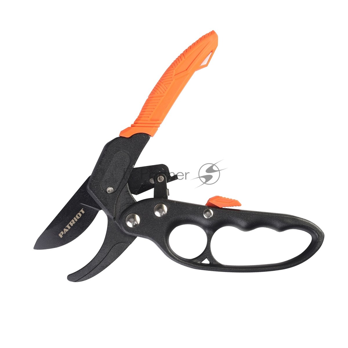 Секатор контактный PATRIOT PBP 205 R, наковаленка, храповый механизм, 205 мм