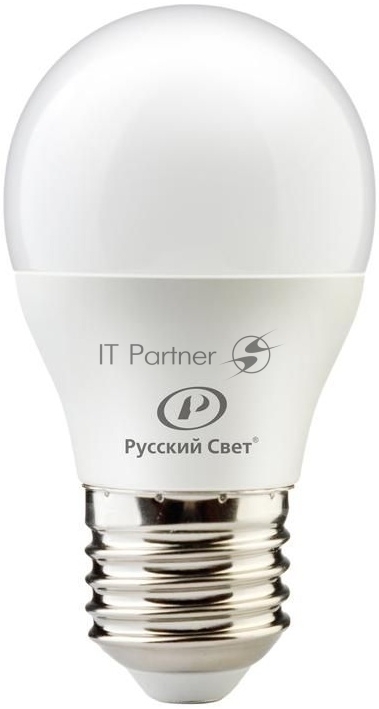 Лампа светодиодная RS G45 E27 8W 220-240V 2700К 8Вт 800лм Ra 90 шар Русский Свет 15010445048