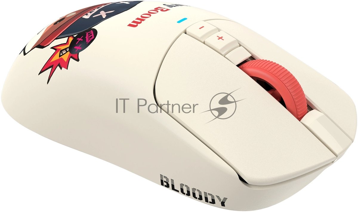 Мышь беспроводная/проводная A4Tech Bloody R72 Ultra Duo Proxy Boom бежевый, 20000 dpi, USB Type-A/Type-C, радиоканал, кнопки-7