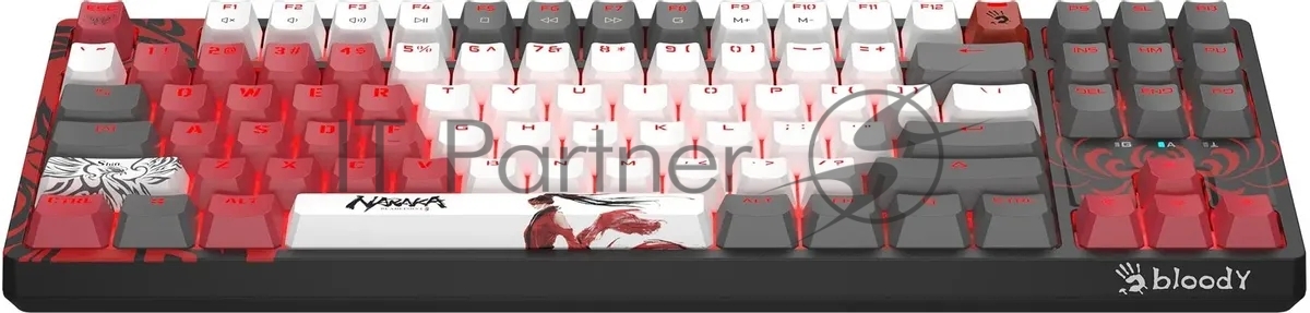 Клавиатура проводная A4Tech Bloody S87 Naraka USB черный/красный
