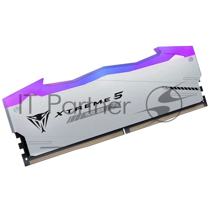 Оперативная память Patriot Viper Xtreme 5, DDR5, 32Gb (2x16Gb), 6400MHz, CL32, DIMM, с радиаторами, RGb, серебристый