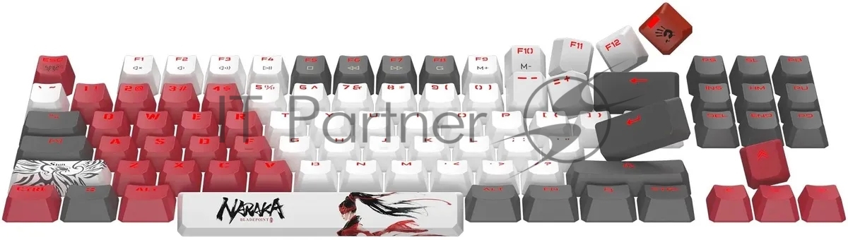 Клавиатура проводная A4Tech Bloody S87 Naraka USB черный/красный