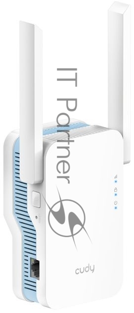 Повторитель беспроводного сигнала Cudy RE1200 AC1200 10/100BASE-TX/Wi-Fi белый