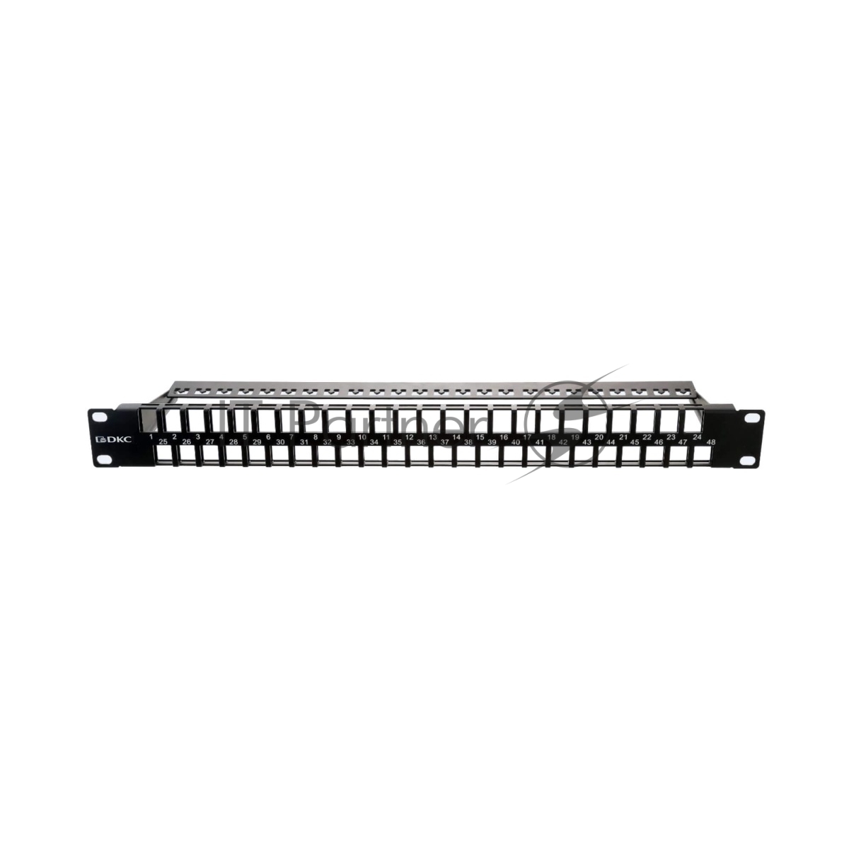 Патч-панель наборная DKC RNKPP48E1 19'' 1U под 48 модулей Keystone. UTP