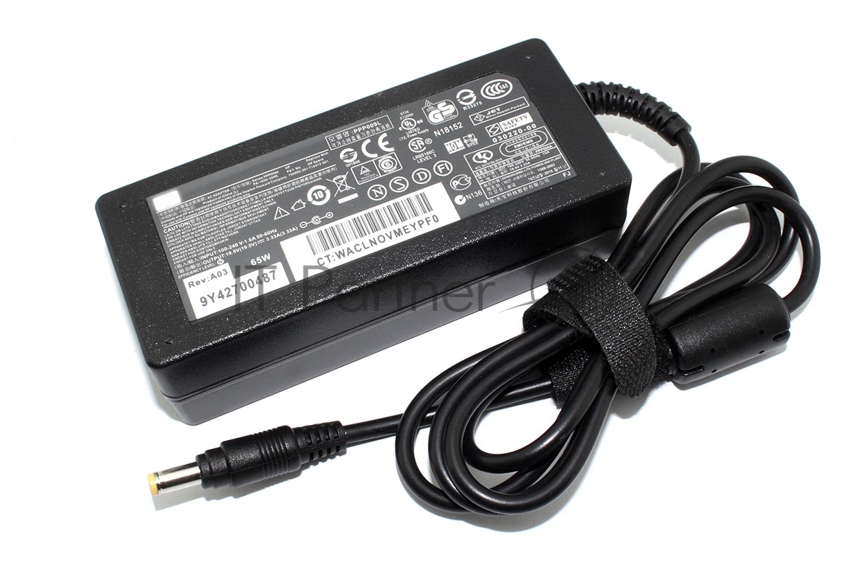 Блок питания (сетевой адаптер) для ноутбуков HP 19.5V 3.33A 65W 4.8x1.7мм HC