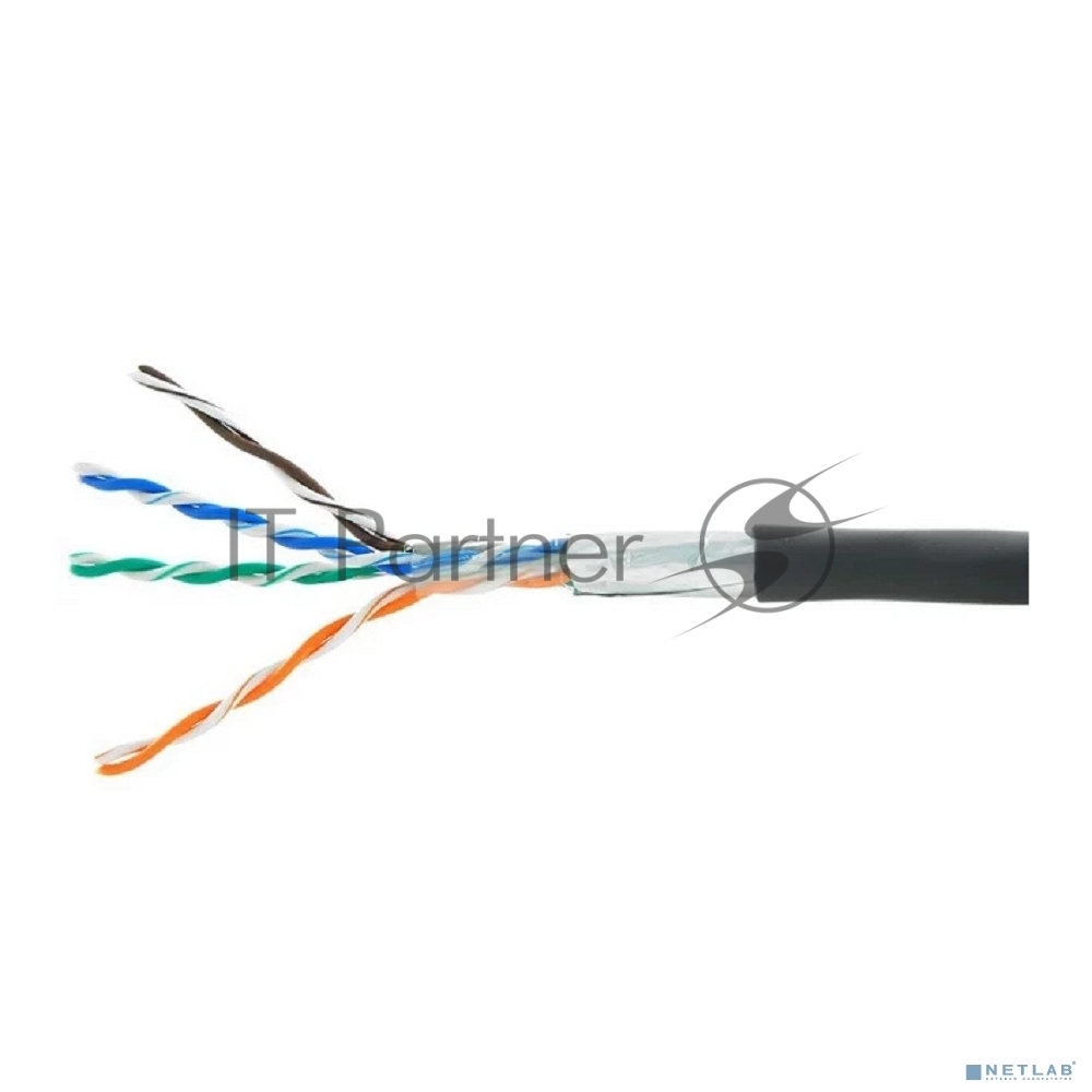 Кабель Cablexpert FPC-5051E-4-CU, FTP indoor 4x2x0.51, медный, кат.5e, однож., 305м, box, серый