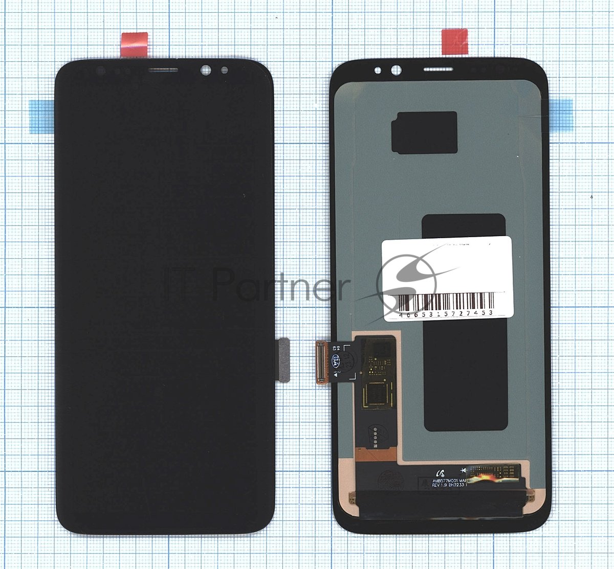 Дисплей (модуль) для Samsung Galaxy S8 SM-G950F в сборе с тачскрином (OLED) серебро