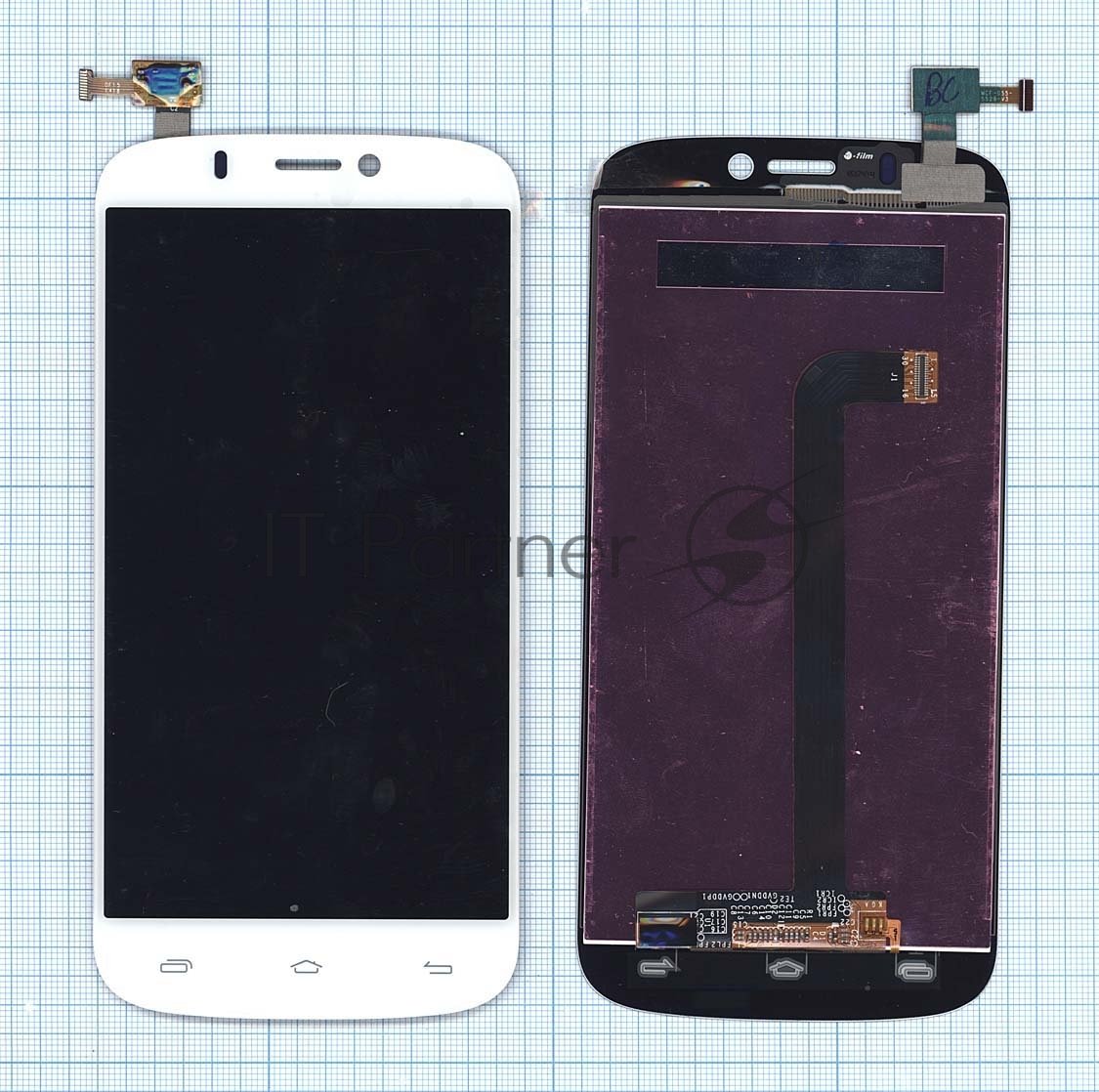 Дисплей Micromax 21134, для A300 Canvas Gold, белый