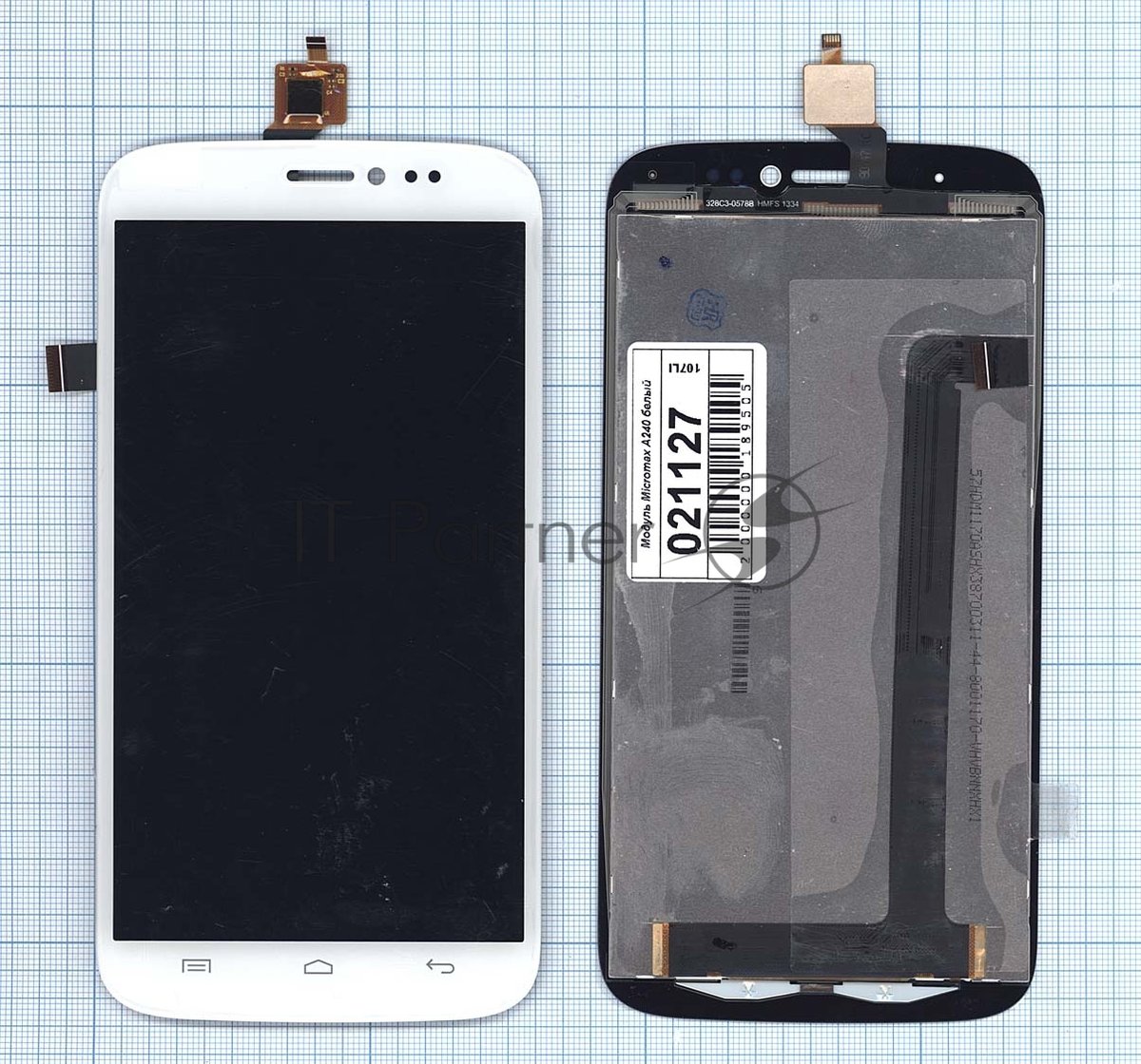 Дисплей Micromax 21127, для A240 Canvas Doodle 2, белый