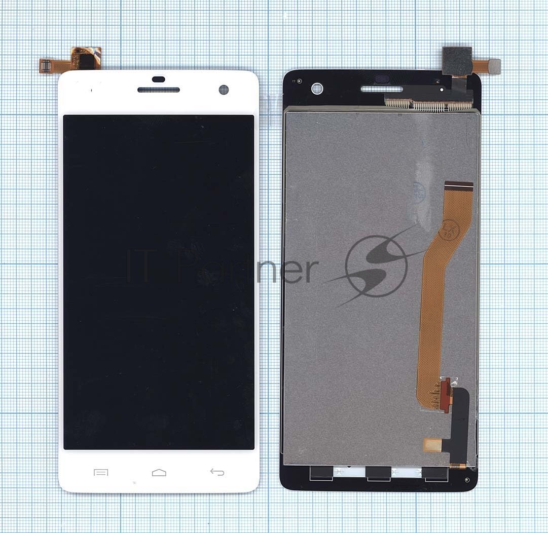 Дисплей Micromax 21136, для Canvas Knight A350, белый