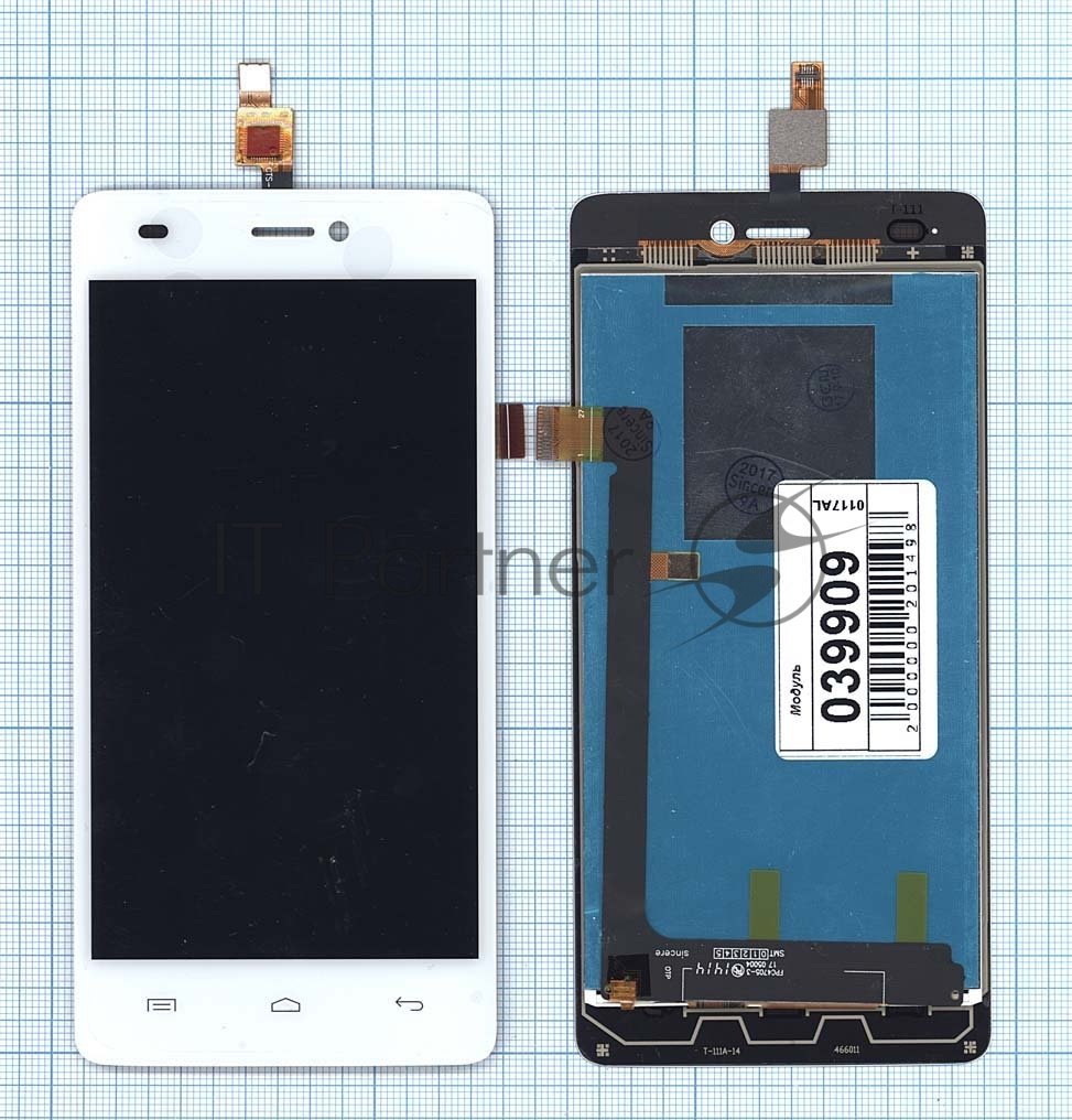 Дисплей Micromax 39909, для A290, белый
