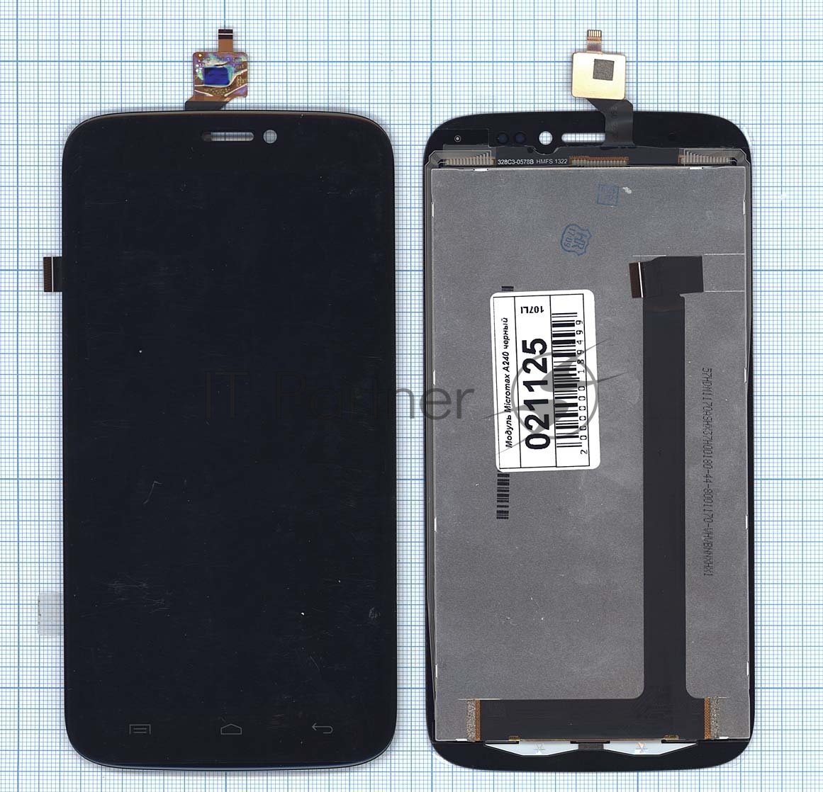 Дисплей Micromax 21125, для A240 Canvas Doodle 2, черный