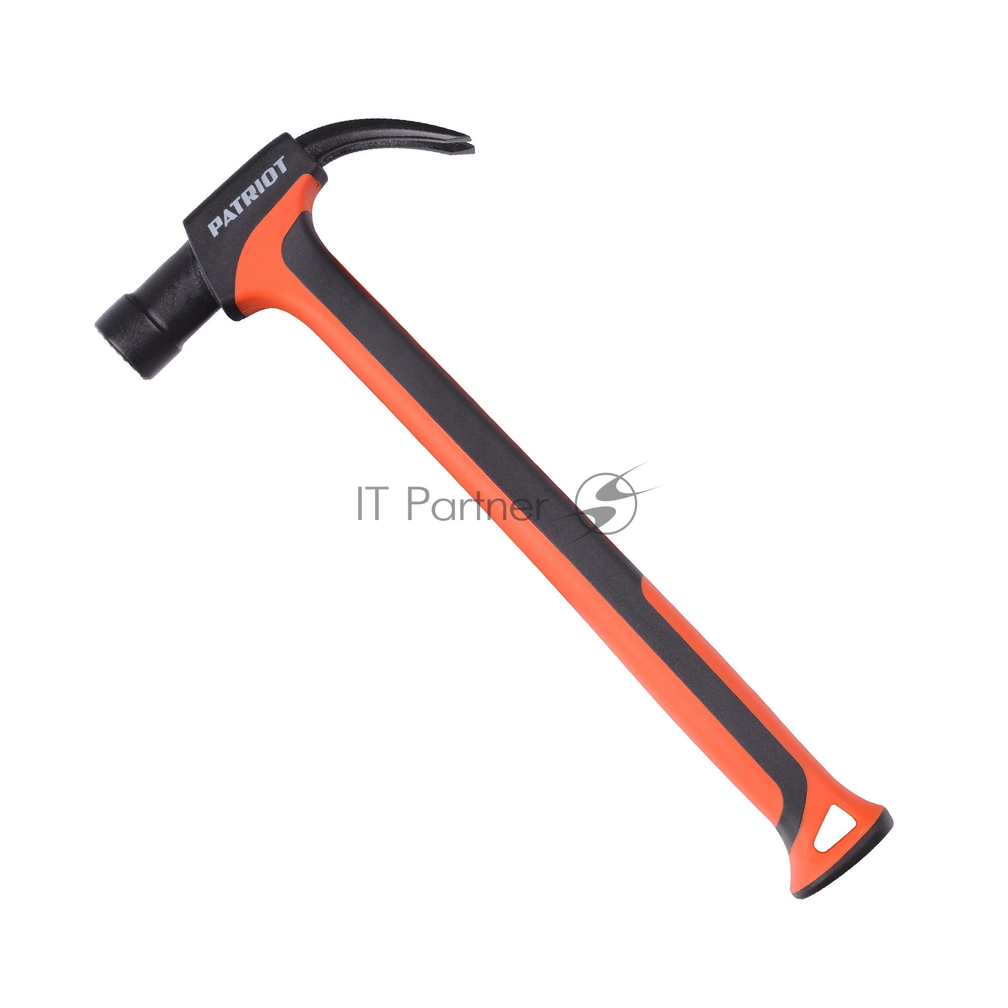 Молоток-гвоздодер Patriot NHF 450 S, кругл.боек 450 гр, 50-58 HRC, fiberglas+TPR рукоять, малый вес, компактный размер, антивибрацион.система, магнитный гвоздодержатель, покрытием PTFE (Teflon), 570 гр, 318 мм