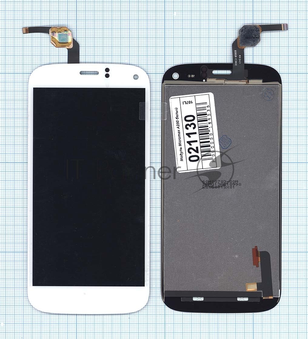 Дисплей Micromax 21130, для A250 Canvas Turbo, белый