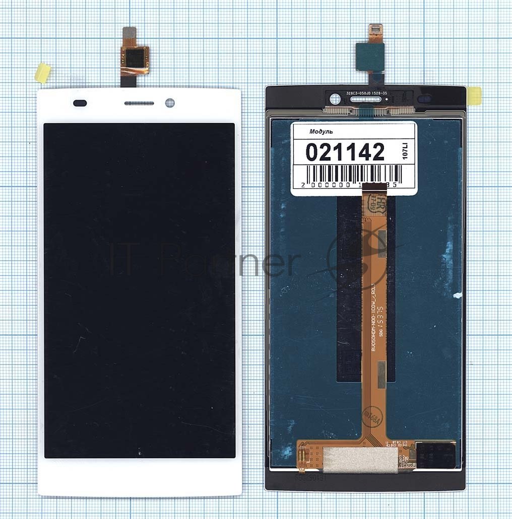 Дисплей Micromax 21142, для Canvas Nitro 2 E311, белый