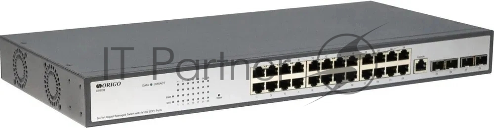 Коммутатор ORIGO OS2328/A1A Настраиваемый L2 коммутатор 24x1000Base-T, 4xCombo 1000Base-T/SFP, комплект для установки в 19" стойку