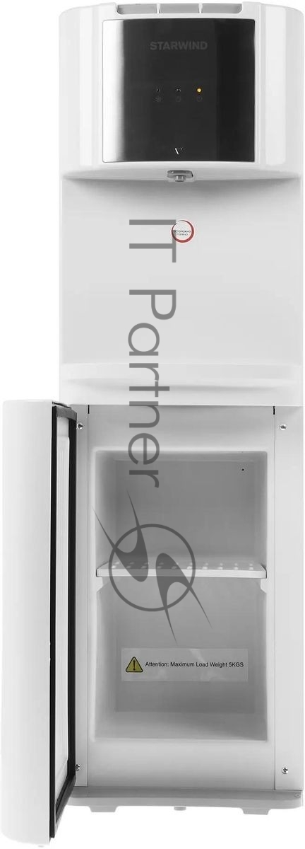 Кулер для воды Starwind SW-1115EB, верхняя загрузка, нагрев 95 °С, охлаждение 10 °С, белый