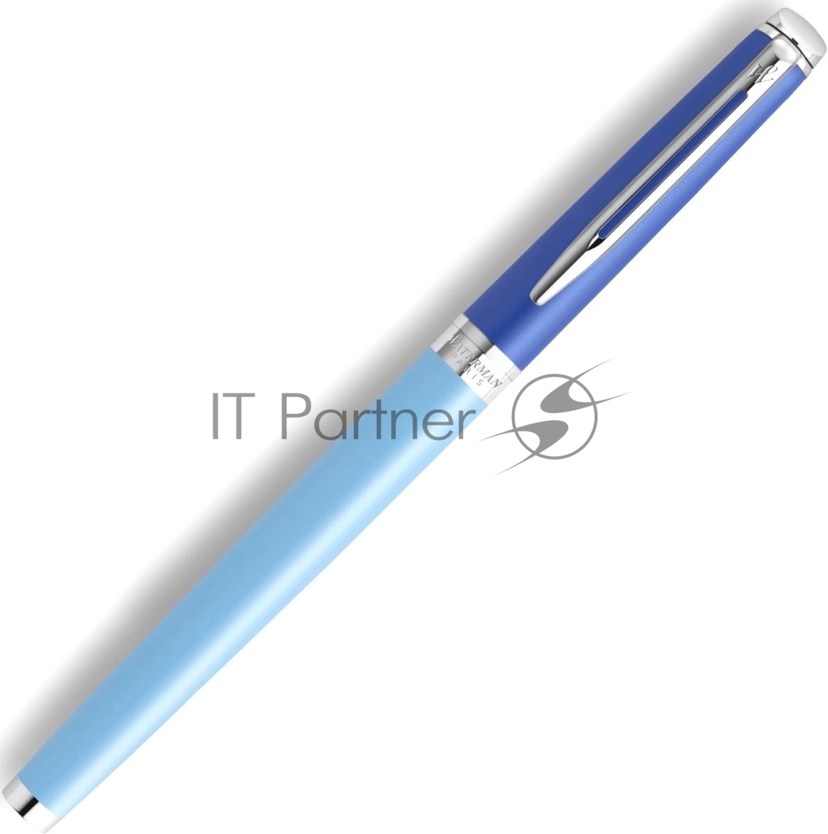 Ручка перьевая Waterman Hemisphere Colour Blocking (2179924) Blue CT, сталь нержавеющая, F, подарочная коробка