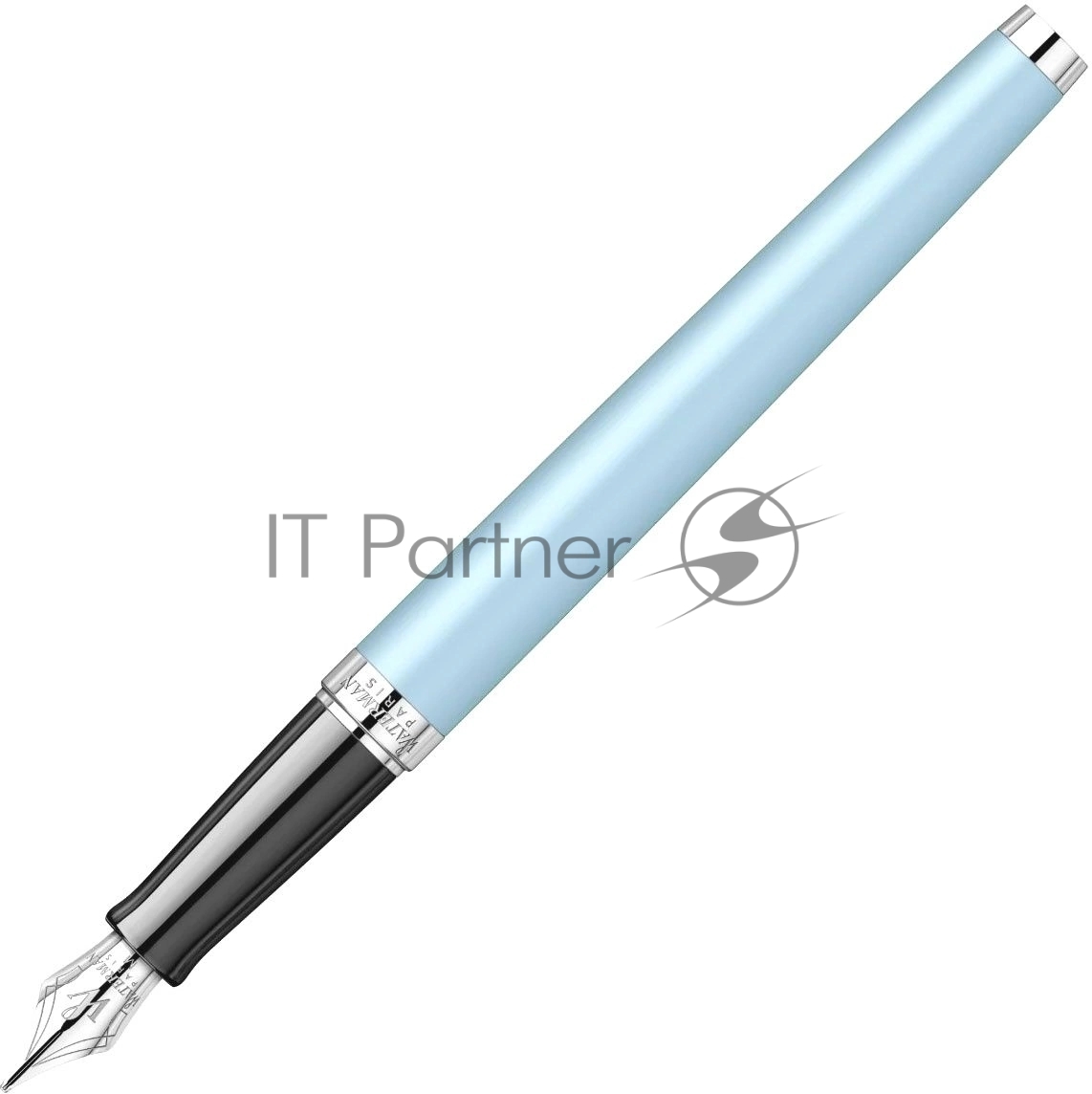 Ручка перьевая Waterman Hemisphere Colour Blocking (2179924) Blue CT, сталь нержавеющая, F, подарочная коробка