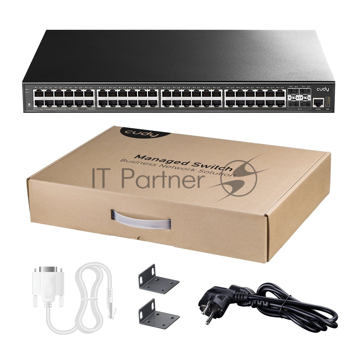 Коммутатор Cudy GS5048S4, 48×1 Гбит/с + 4×10 Гбит/с SFP+