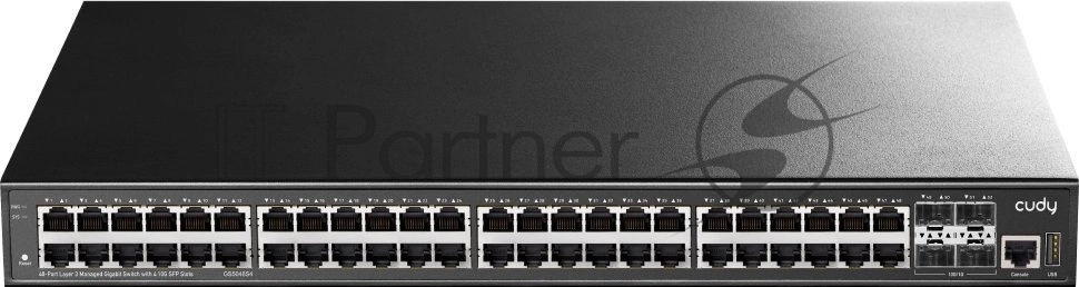 Коммутатор Cudy GS5048S4, 48×1 Гбит/с + 4×10 Гбит/с SFP+