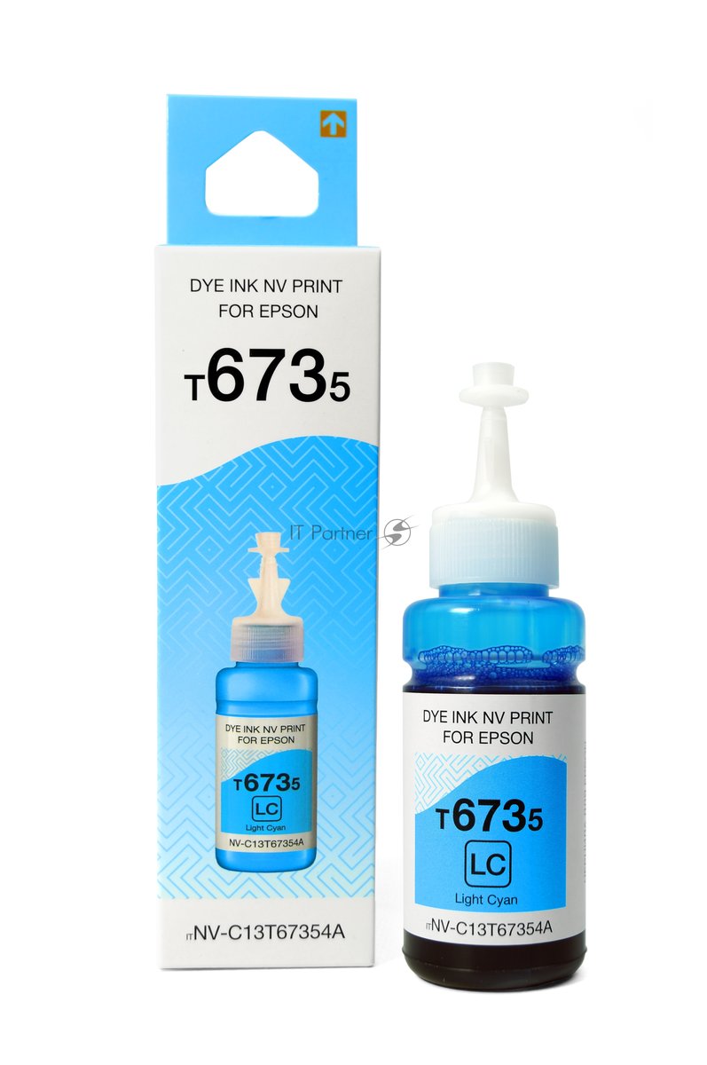Чернила NVPrint T6735 (NV-C13T67354A) для аппаратов Epson (70 мл) Light Cyan (в коробке) совместимые